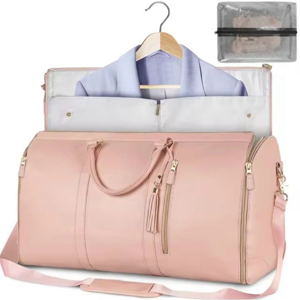 Bag / Custom Letters Carrry On PU Leather Garment Bag For Women Large Size Pu Fo